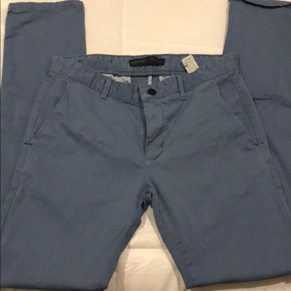 Zara basic blue pants 👖 - Picture 3 of 5